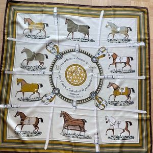 Authentic Vintage Hermes Silk Scarf